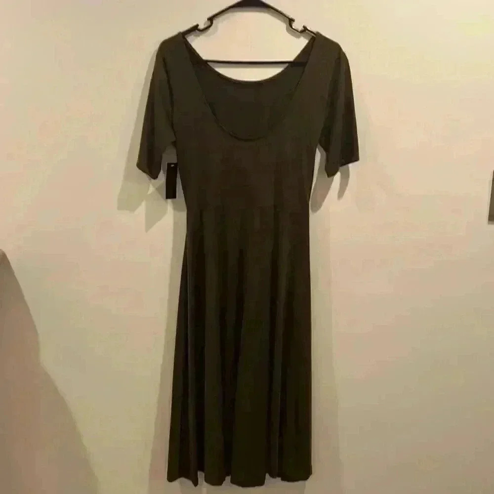 Olive green dress